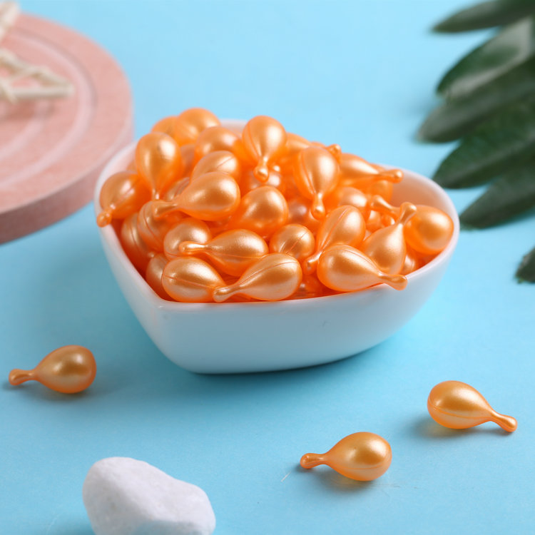 Colorful Mushroom-Shaped Facial Essence Soft Capsule(orange)