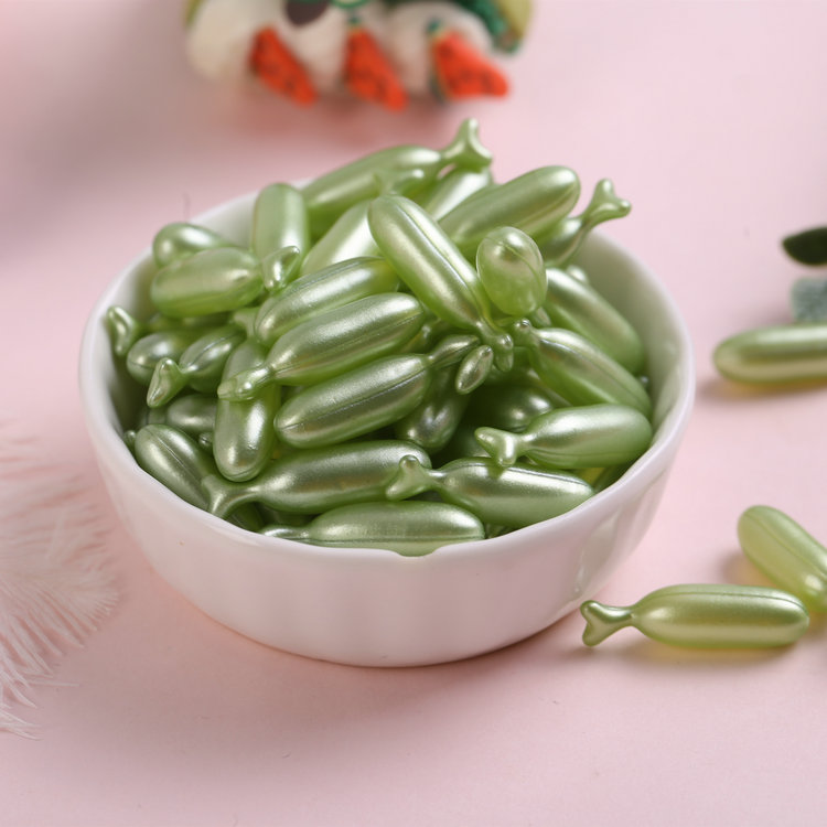 Fish-Shaped Facial Essence Soft Capsule（green）