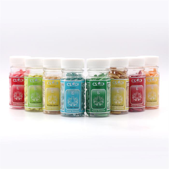 Vitamin E facial serum capsule