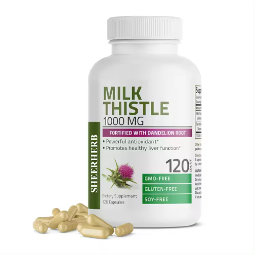 Milk thistle capsules