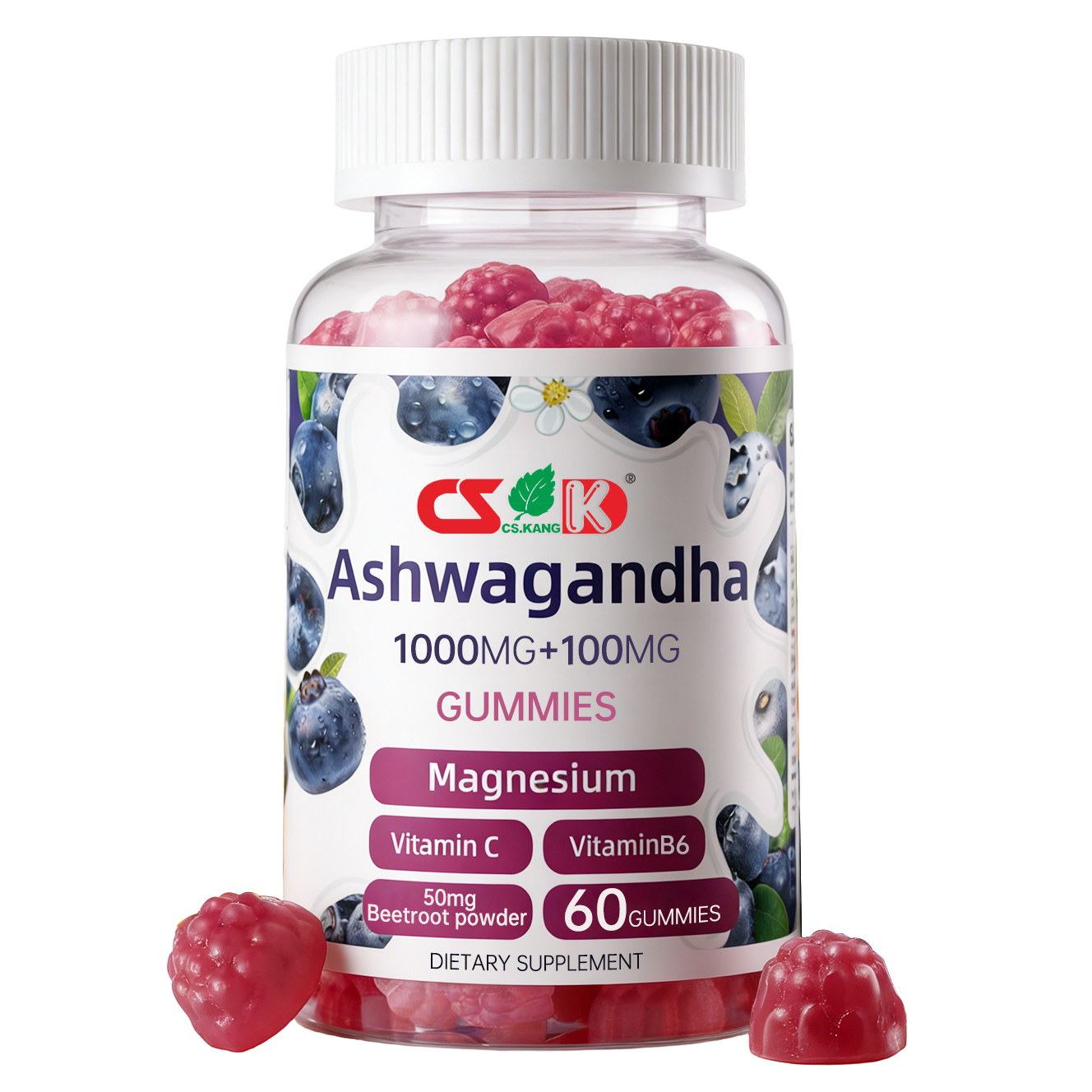 Magnesium, Vitamin C, Vitamin B6,Beetroot Powder Gummies
